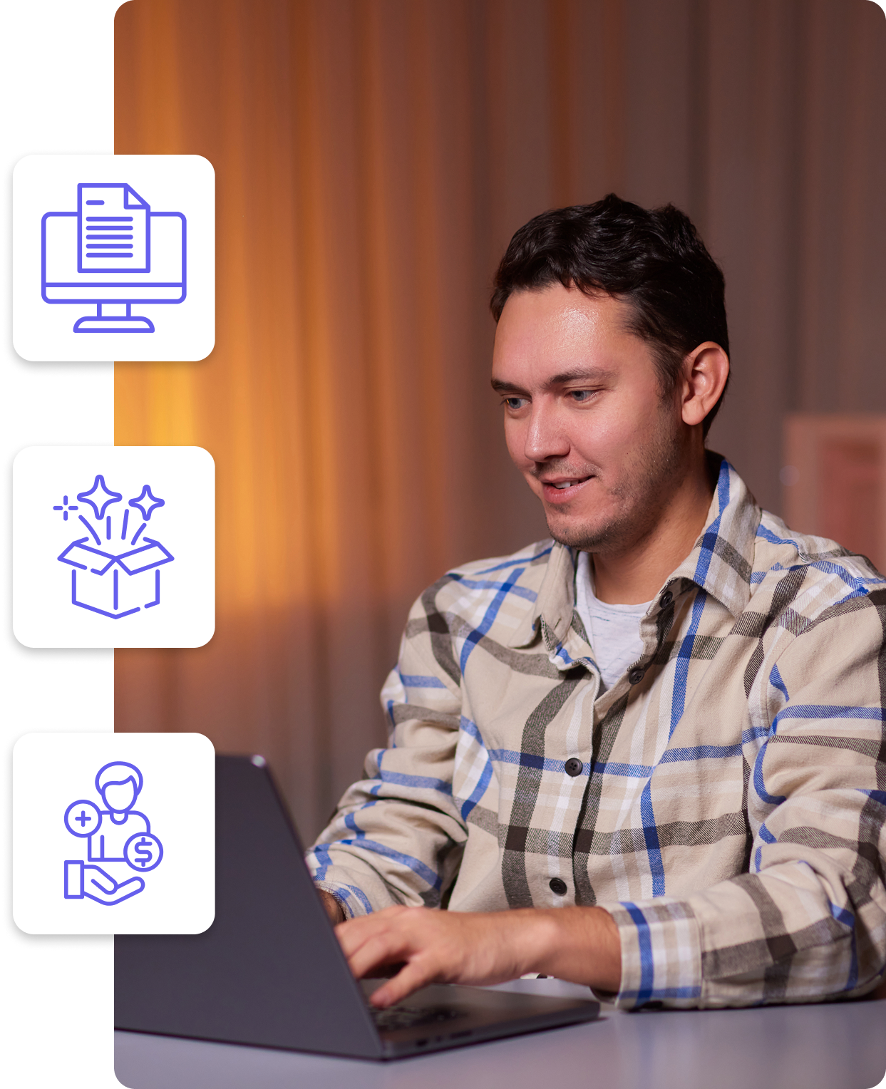 Illustration of the CareCart partner onboarding steps, from application to monthly payout