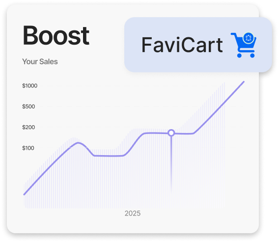 Animated browser-tab reminder cycling between the store favicon and a come-back message