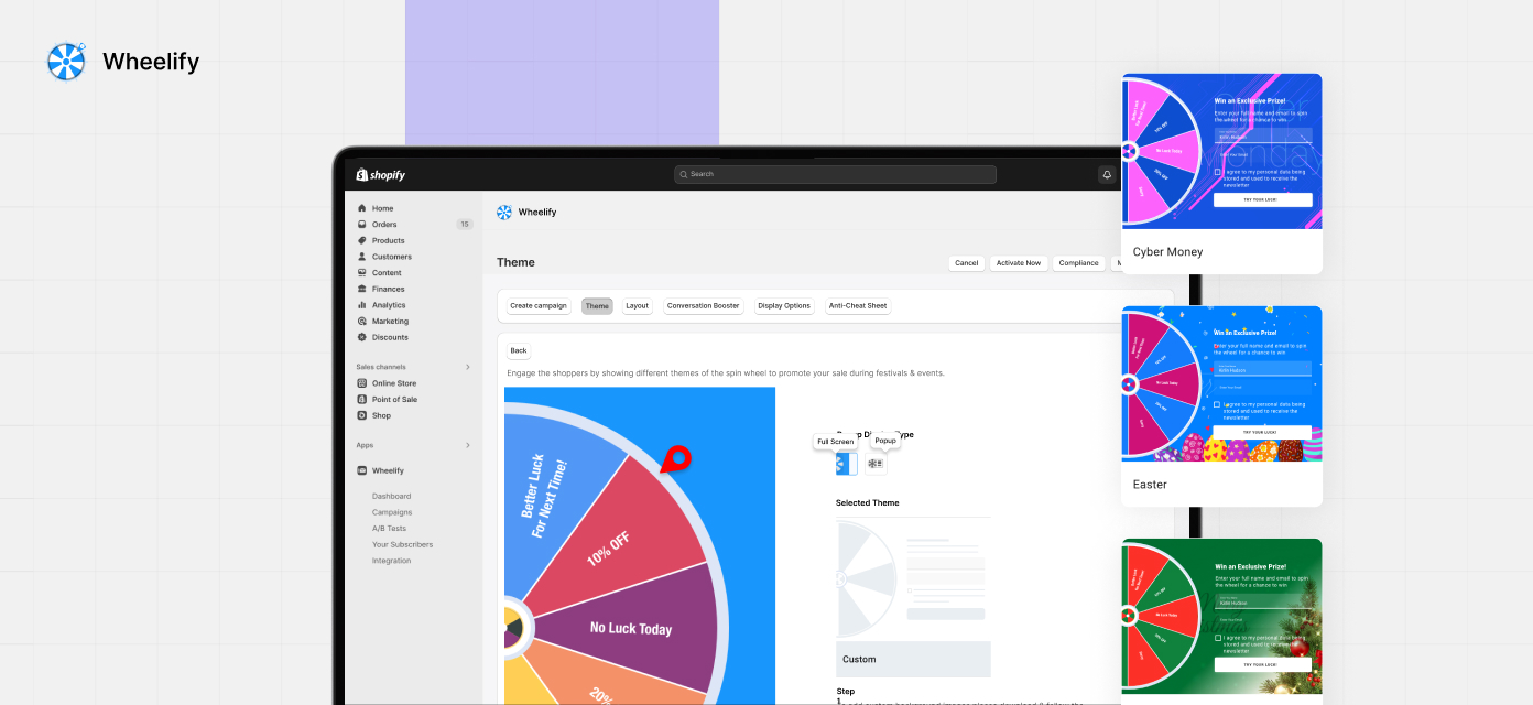 Wheelify wheel segment and prize editor