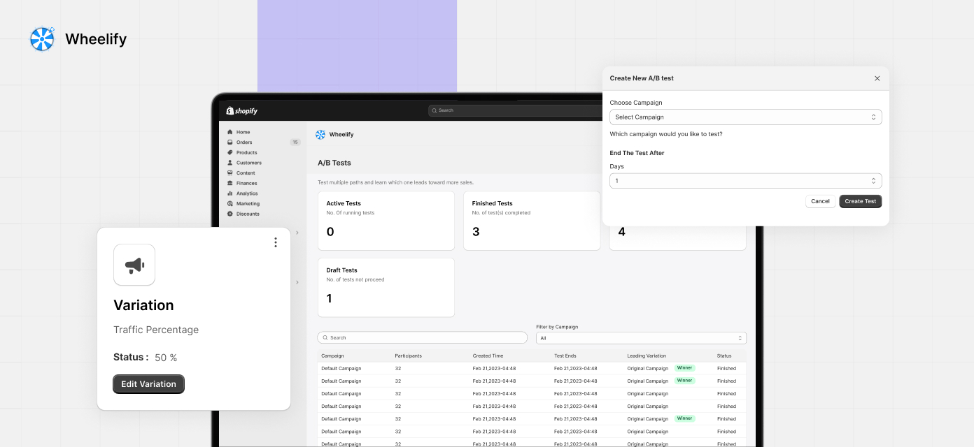 Wheelify trigger and targeting settings